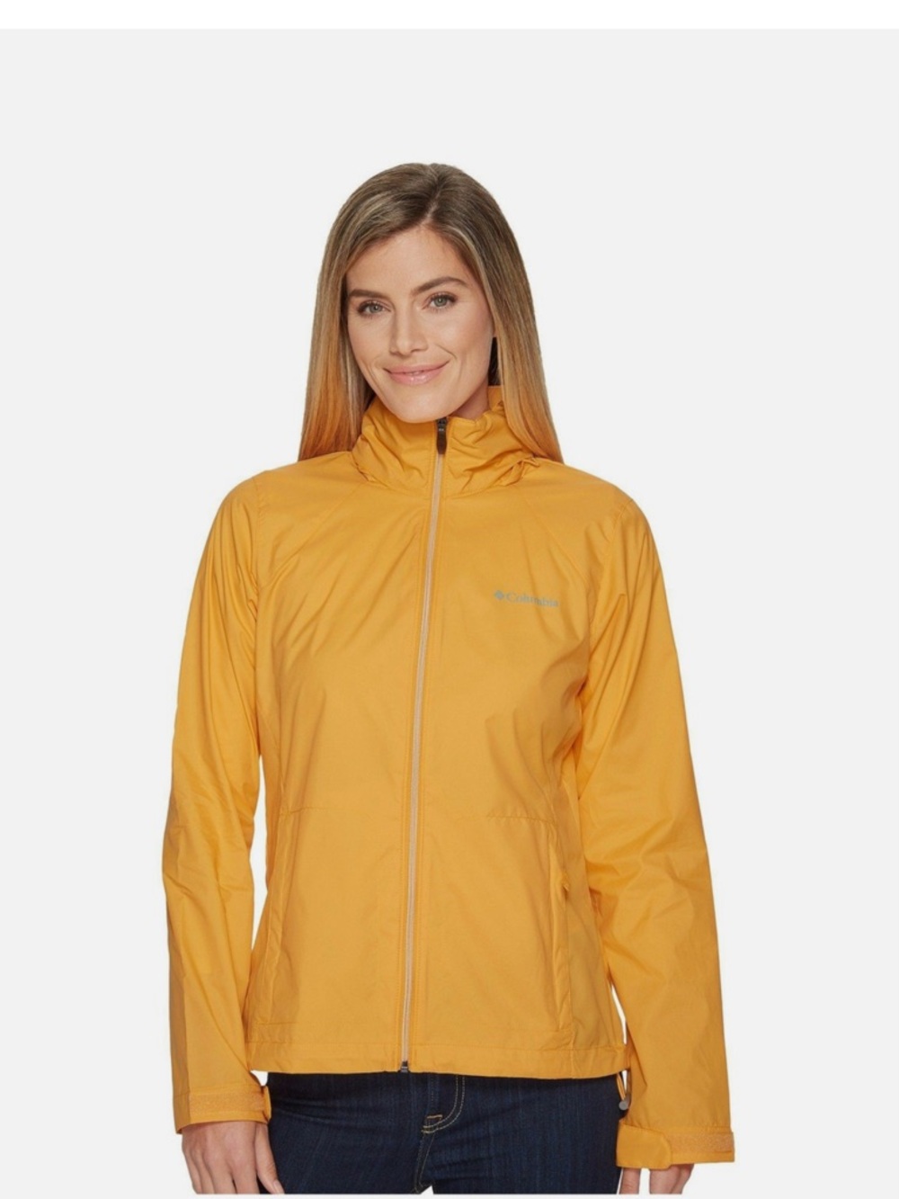 Columbia Women's Yellow rain Jacket - new without tags